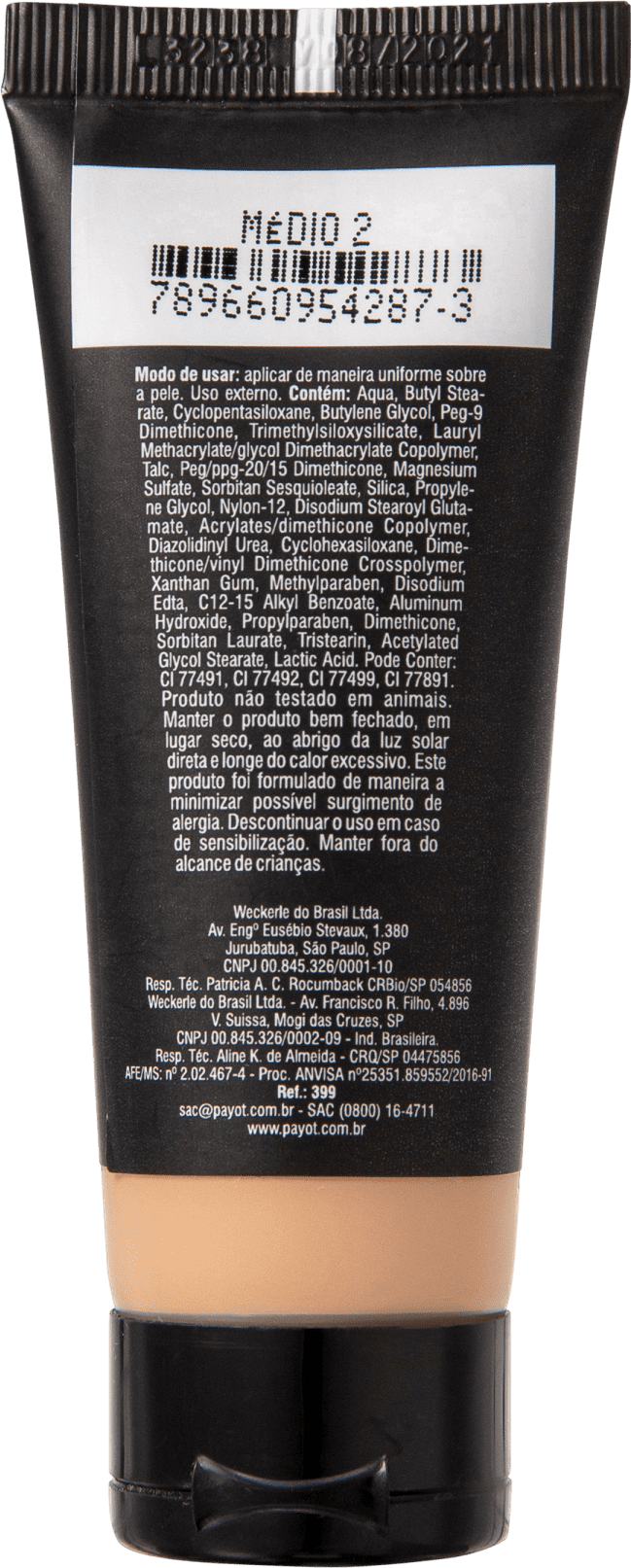 Payot Mate HD Médio 2 - Base Líquida 30ml