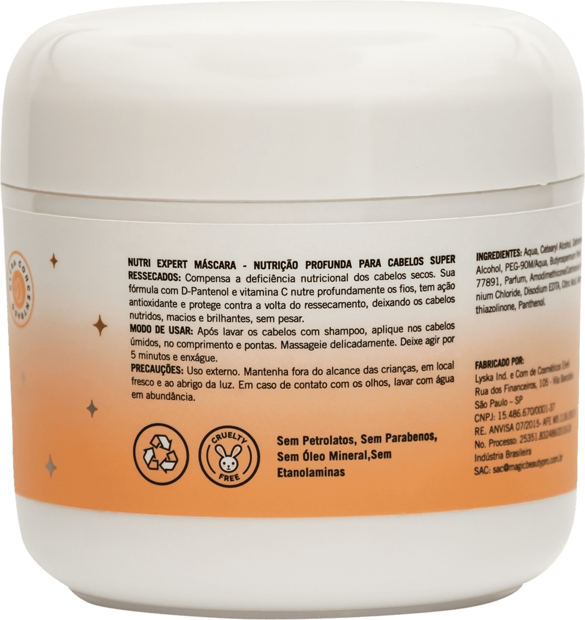 Magic Beauty Nutri Expert - Máscara Capilar 250g
