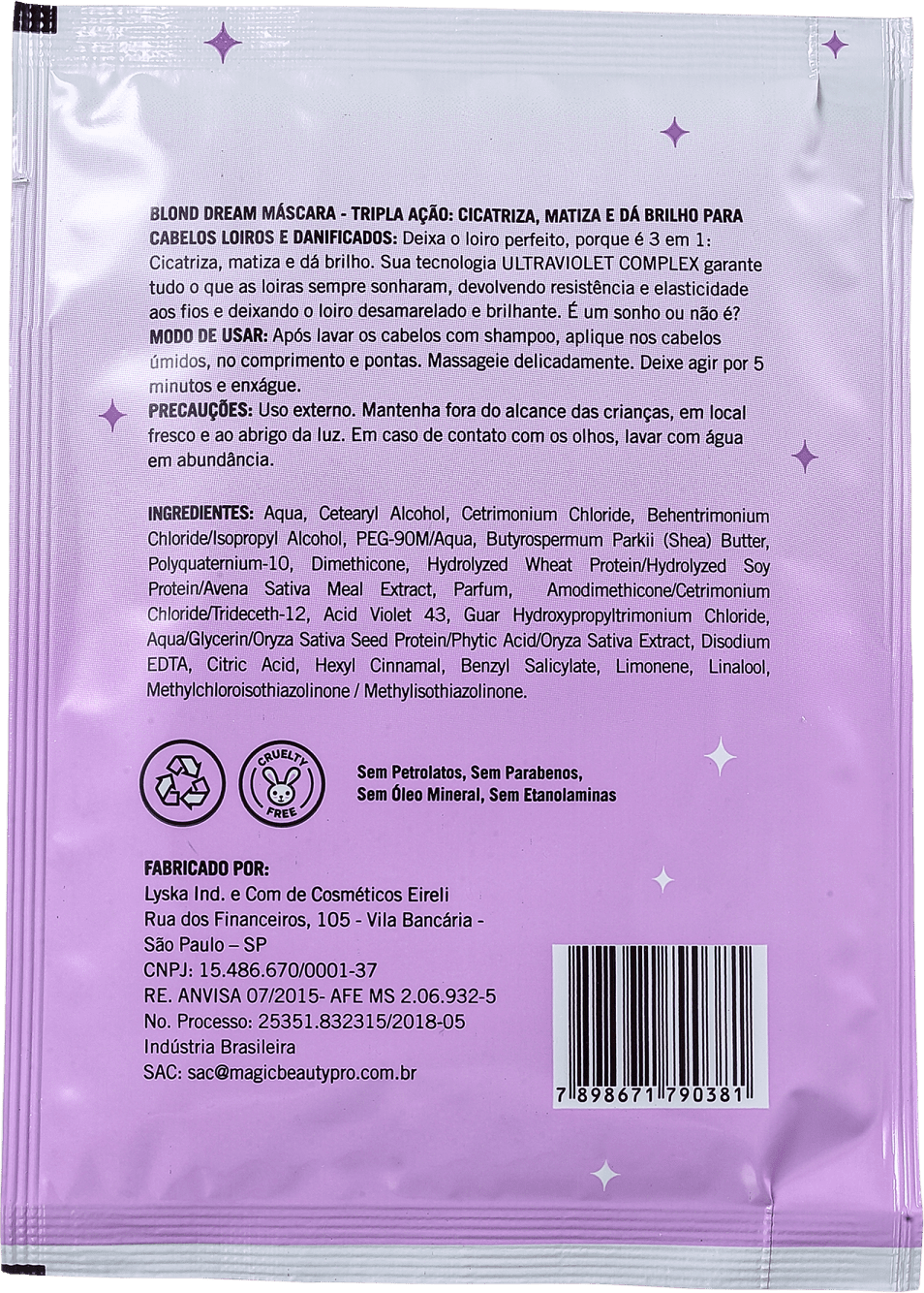 Magic Beauty Blond Dream - Máscara Capilar Sachê 30g