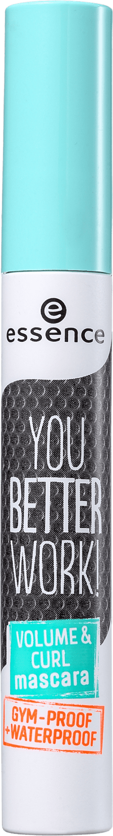 Essence You Better Work Volume e Curl - Máscara para Cílios 10ml