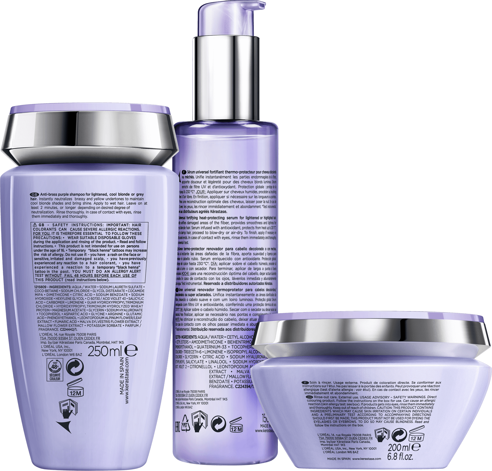 Kit Kérastase Blond Absolu Loiro Platinado (3 Produtos)