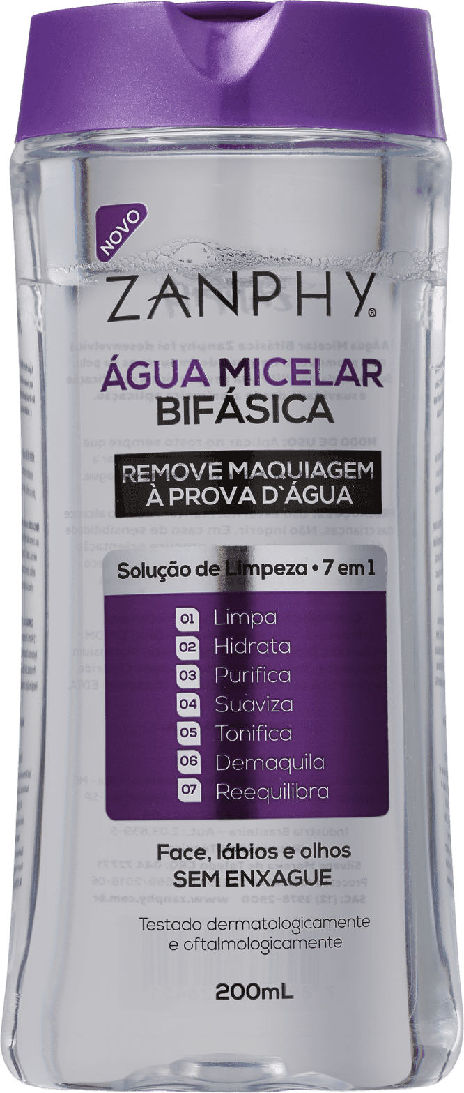 Zanphy Micelar - Água Demaquilante Bifásica 200ml