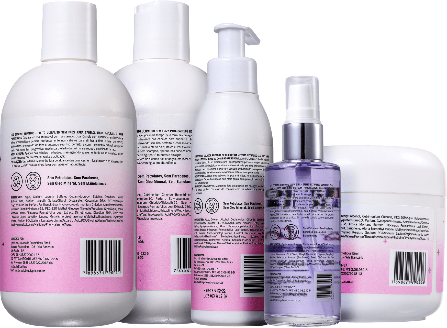 Kit Magic Beauty Liss Extreme Full (5 Produtos)