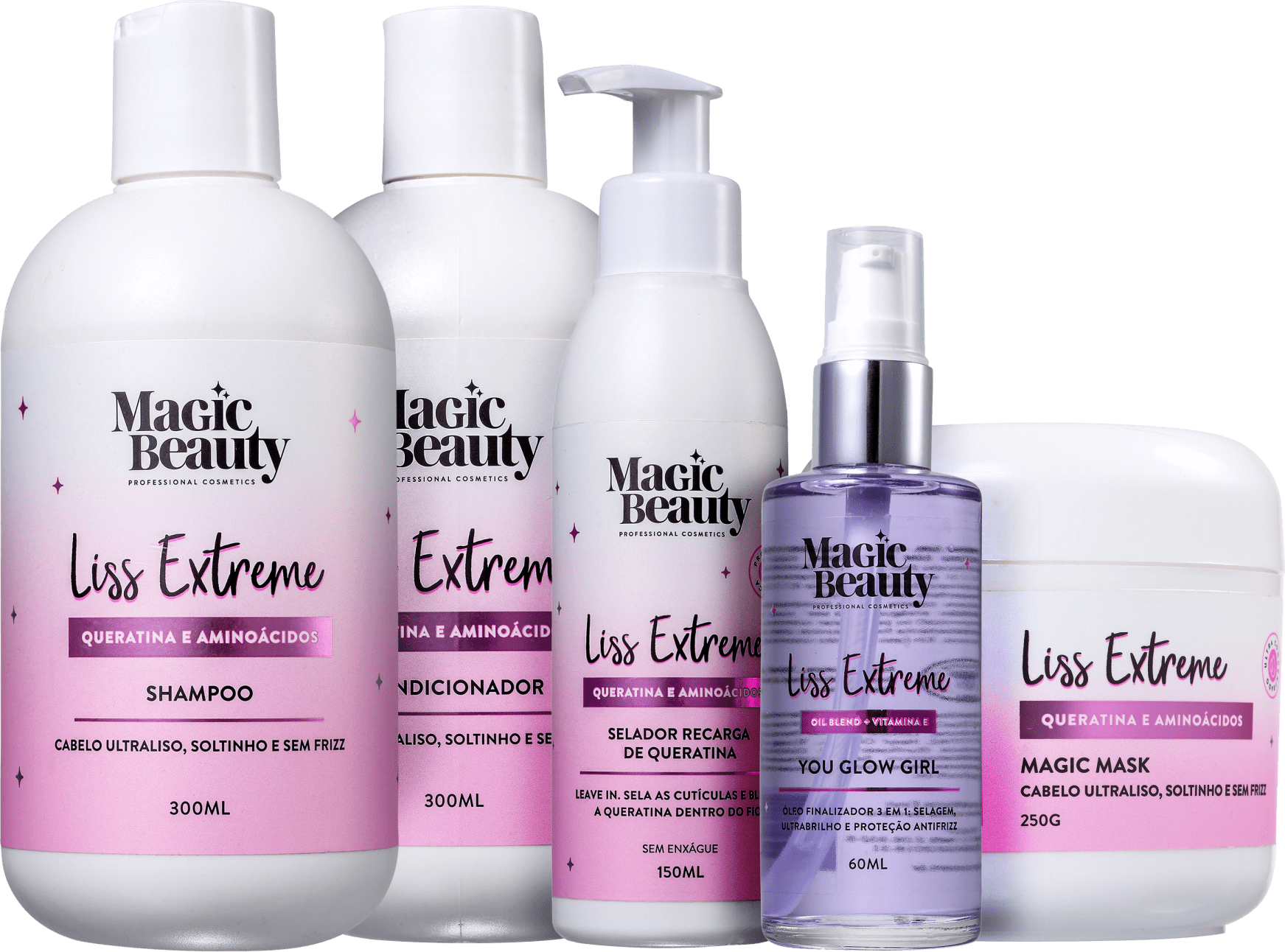 Kit Magic Beauty Liss Extreme Full (5 Produtos)