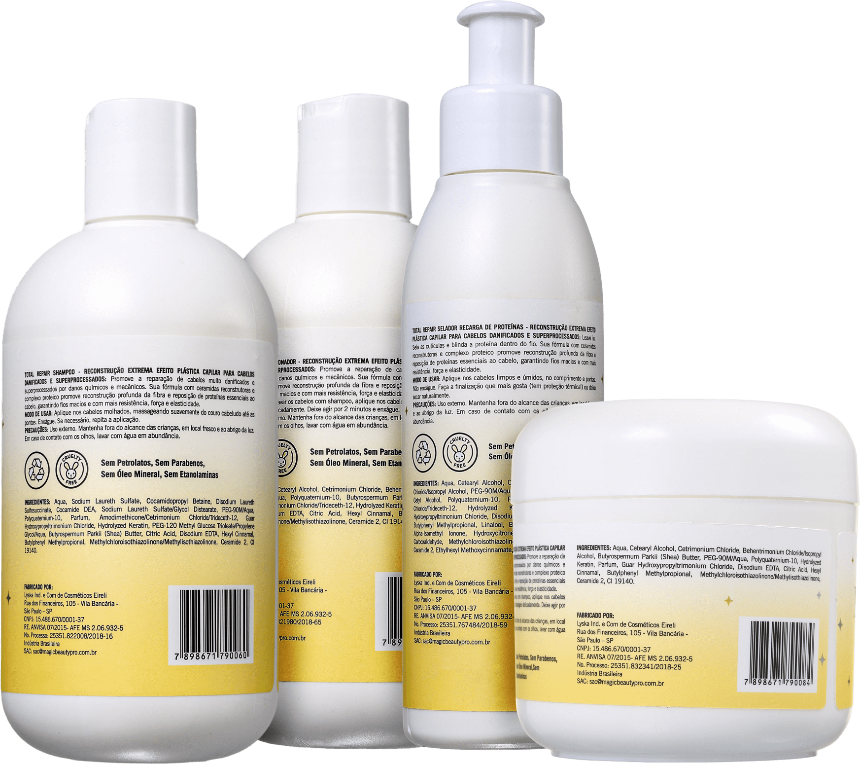 Kit Magic Beauty Total Repair Completo (4 Produtos)