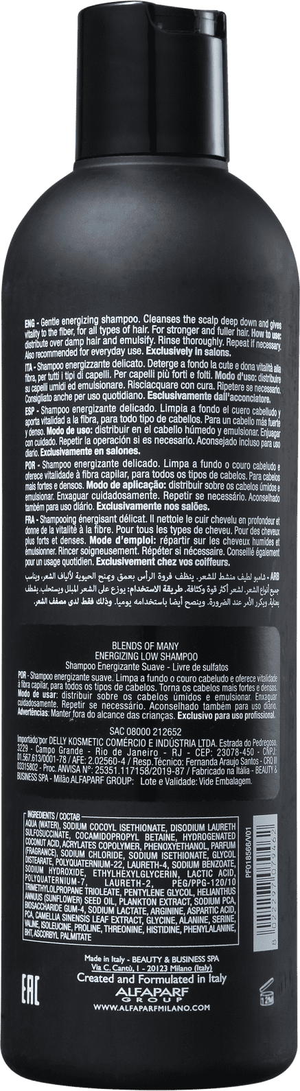 Alfaparf Blends Of Many Energizing Low - Shampoo 250ml