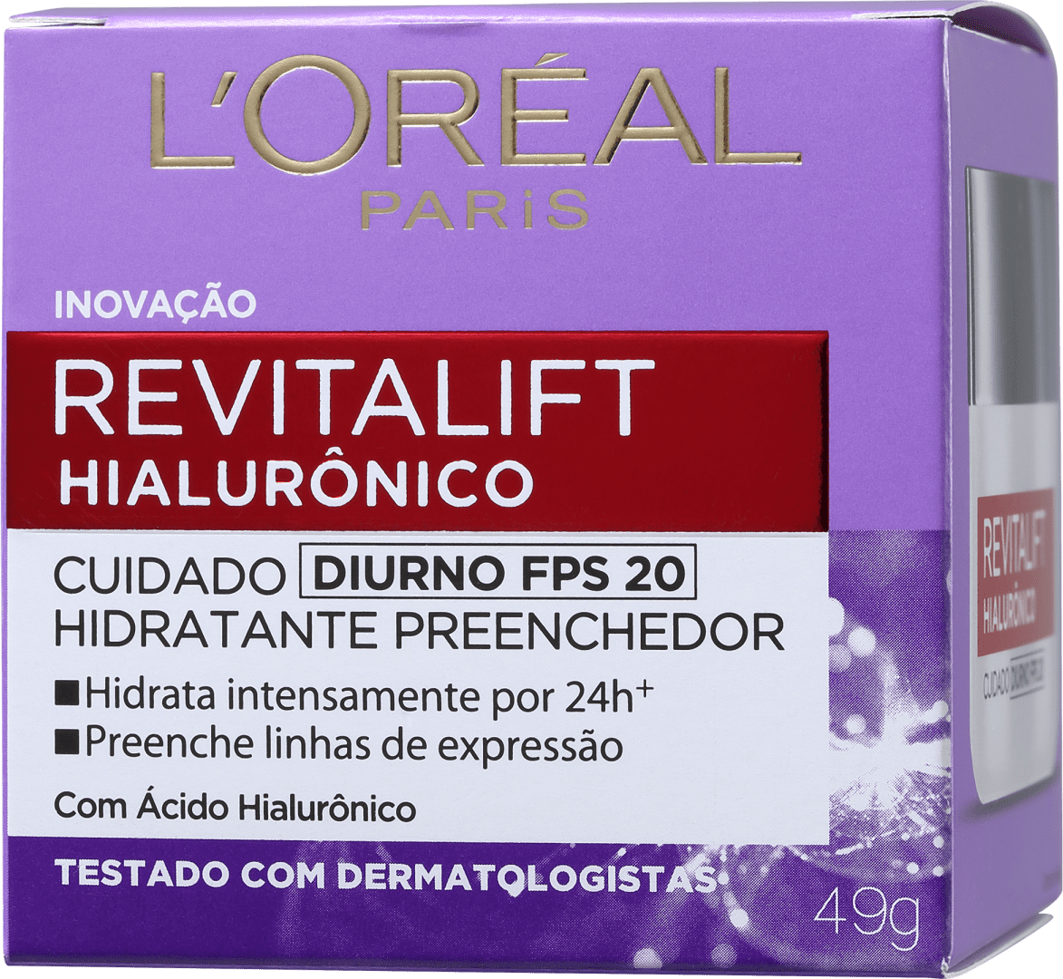 L'Oréal Paris Revitalift Hialurônico FPS 20 Tratamento Diurno - Anti-Idade 50ml