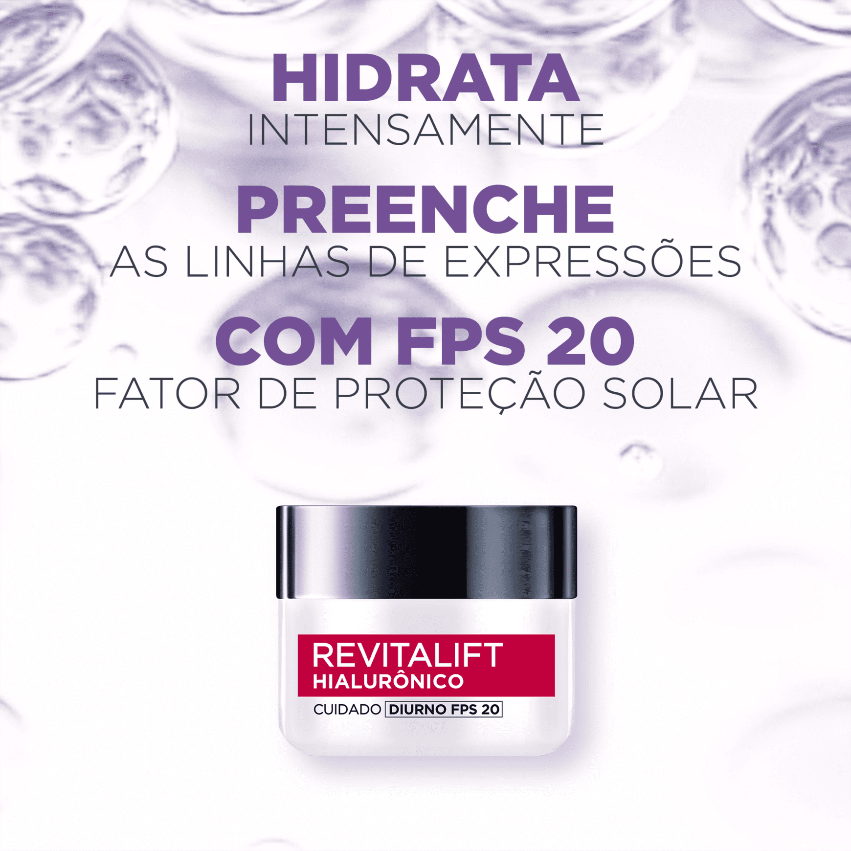 L'Oréal Paris Revitalift Hialurônico FPS 20 Tratamento Diurno - Creme Anti-Idade 50ml