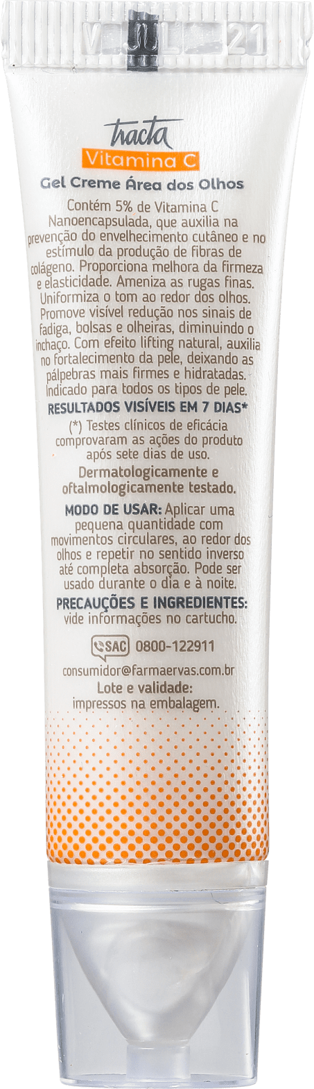 Tracta Vitamina C Gel - Creme para Área dos Olhos 15g