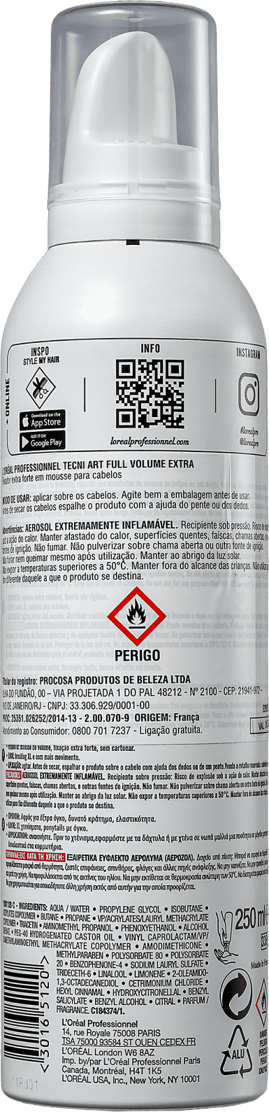 L'Oréal Professionnel Tecni Art Full Volume Extra - Mousse Volumadora 250ml