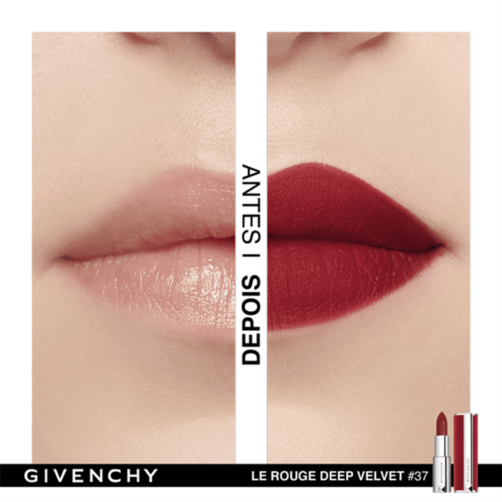Batom Givenchy Le Rouge Deep Velvet | Beautybox