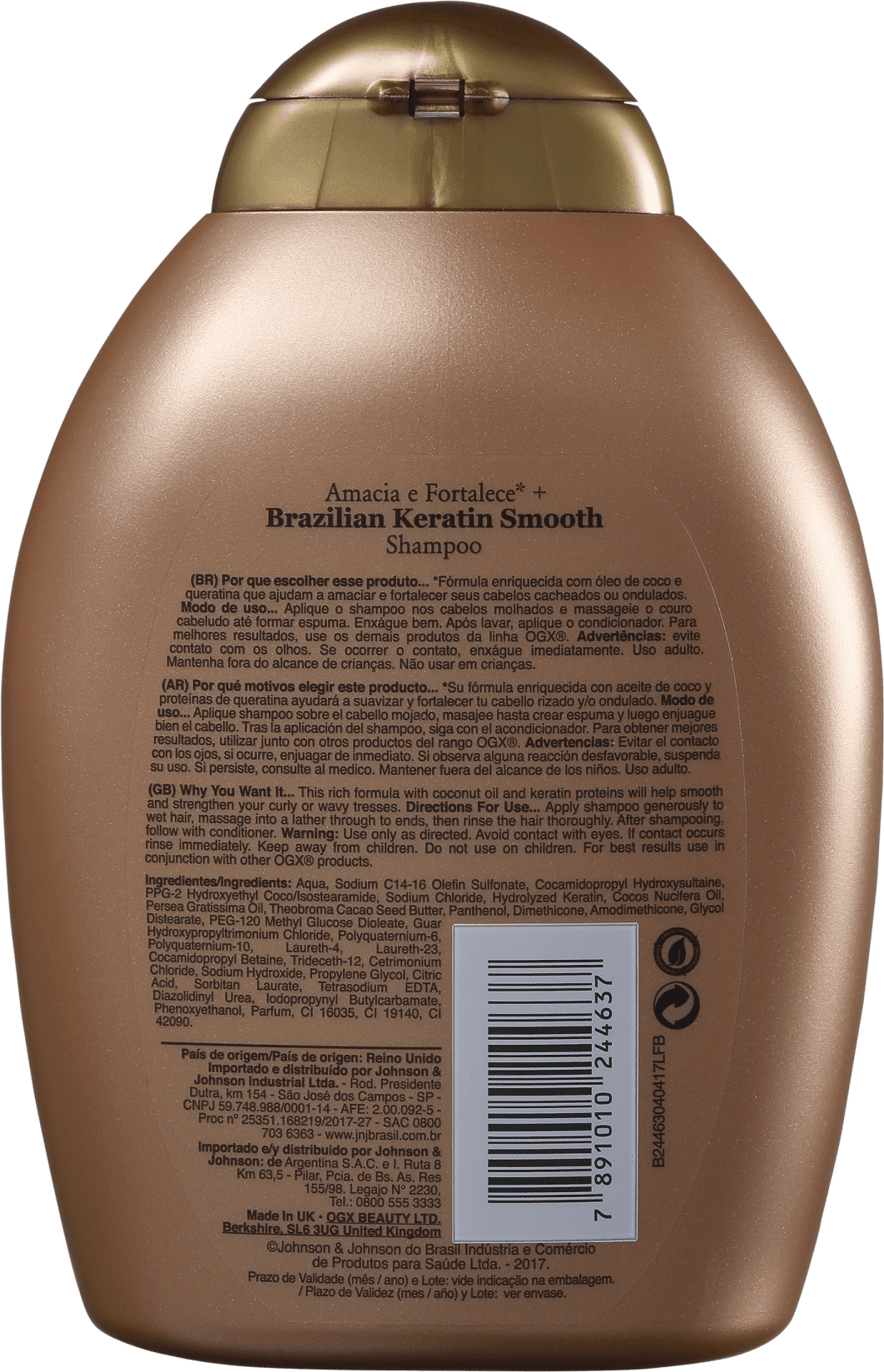 Shampoo OGX Brazilian Keratin Smooth | Beautybox