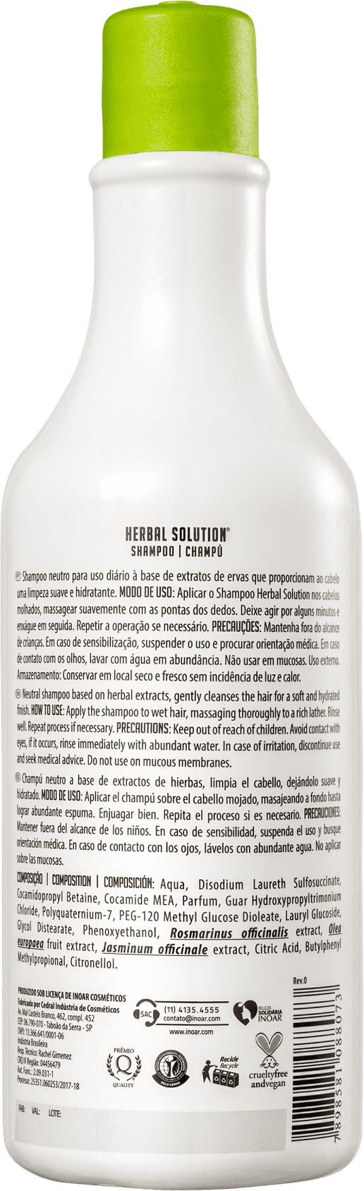 Inoar Herbal Solution - Shampoo 500ml