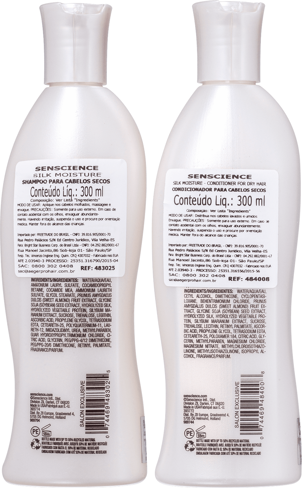 Kit Senscience Liquid Luxury Haircare Silk Moisture (2 Produtos)
