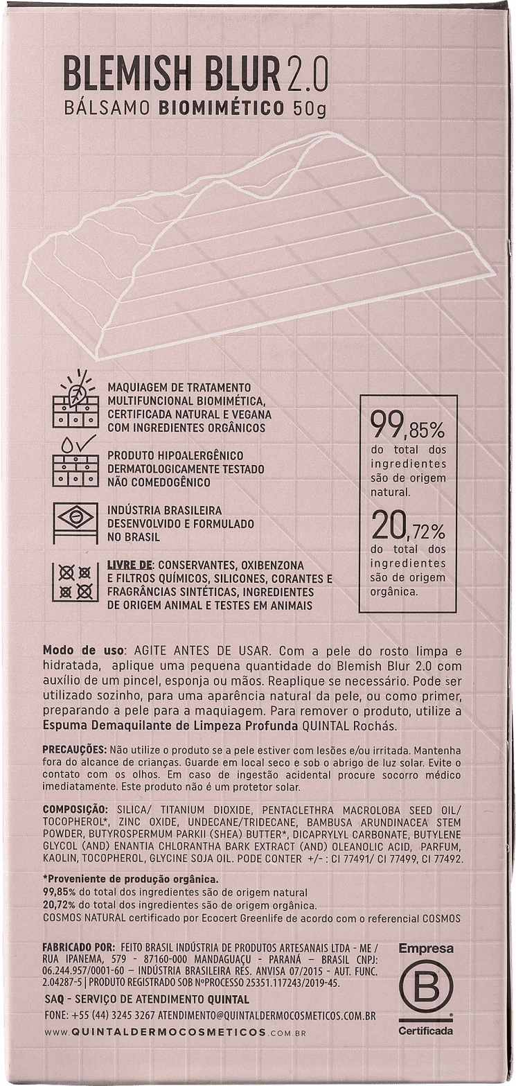 Quintal Blemish Blur Bálsamo Biomimético 1 Q - BB Cream 50g