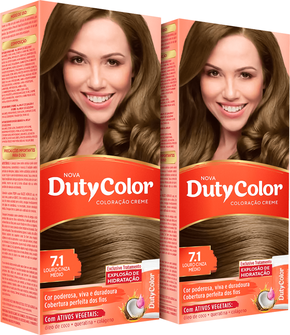 Kit DutyColor 7.1 Louro Cinza Médio Duo - Coloração Permanente (2 Unidades)