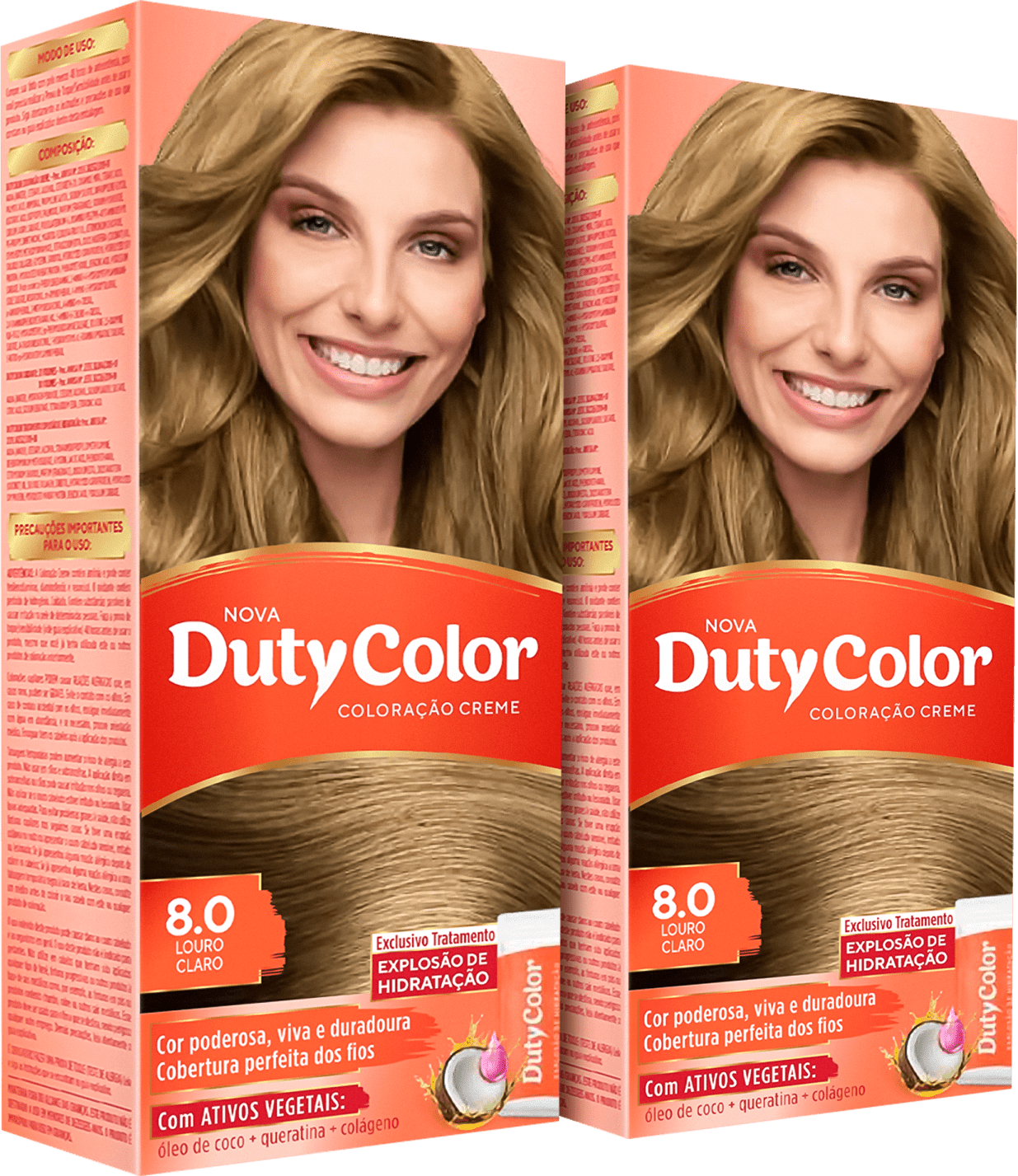 Kit DutyColor 8.0 Louro Claro Duo - Coloração Permanente (2 Unidades)