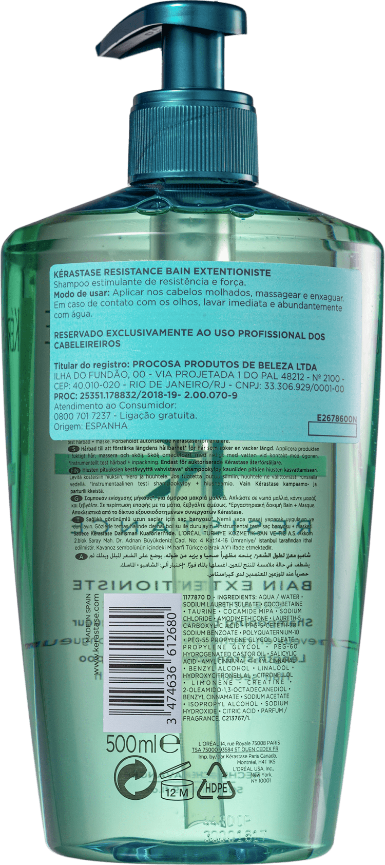 Kérastase Résistance Bain Extentioniste - Shampoo 500ml