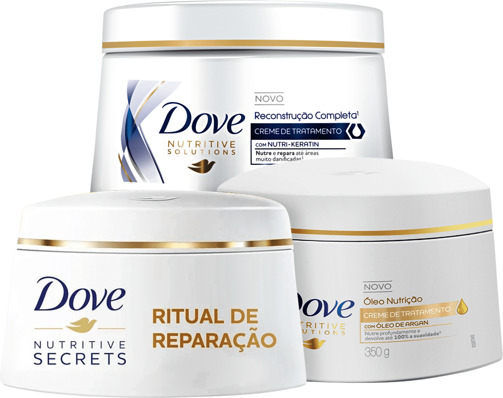 Kit Dove Cronograma Capilar (3 Produtos)