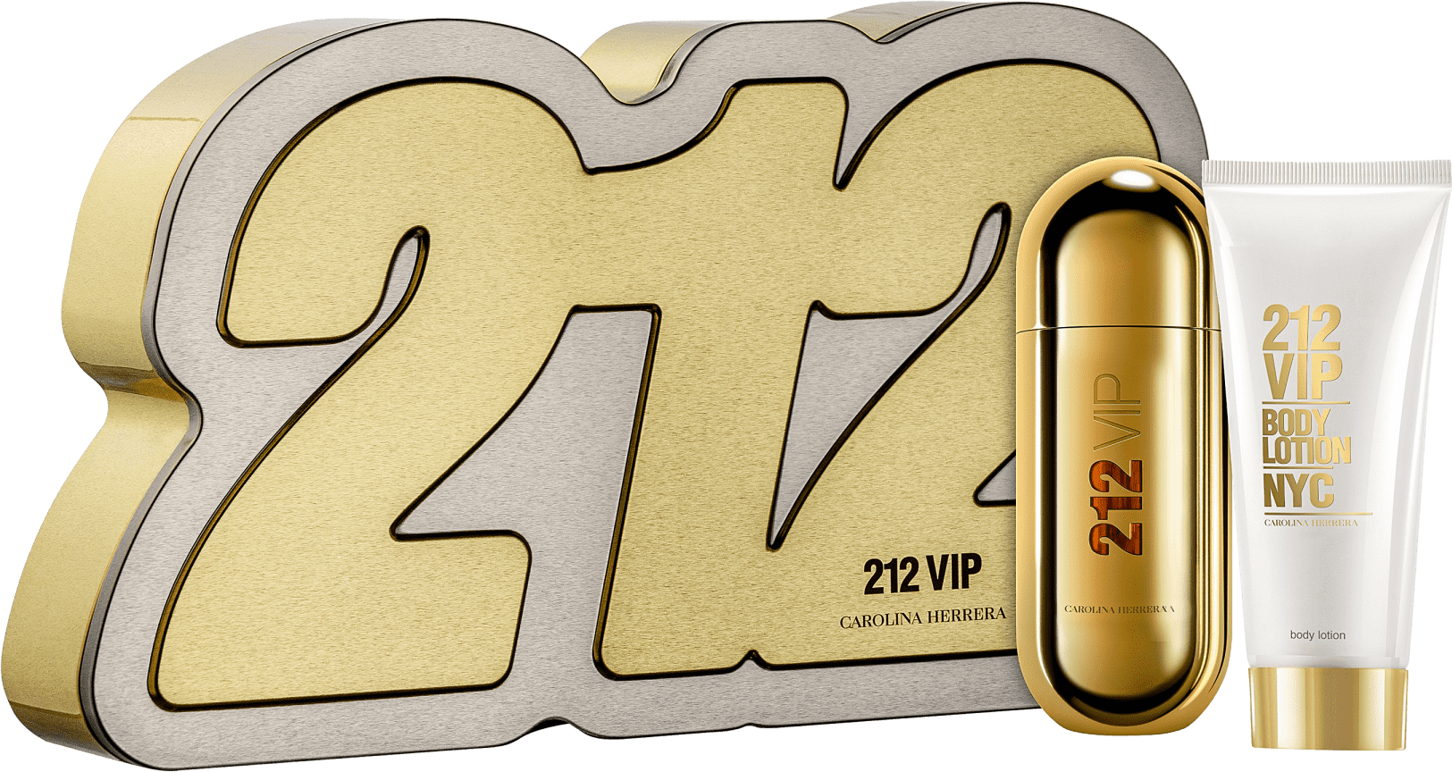 Conjunto 212 Vip Box Carolina Herrera Feminino - Eau de Parfum 80ml + Loção Corporal 100ml