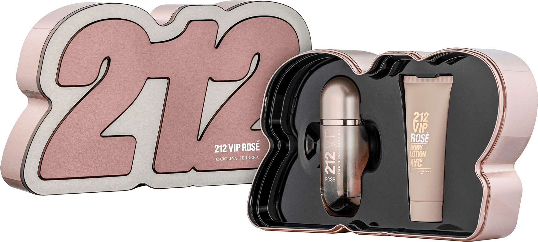 Conjunto 212 VIP Rosé Box Carolina Herrera Feminino - Eau de Parfum 80ml + Loção Corporal 100ml