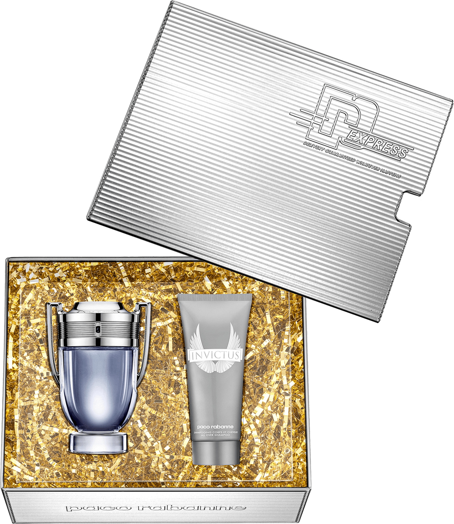 Conjunto Invictus Paco Rabanne Masculino Eau de Toilette 100ml + Gel de Banho 100ml