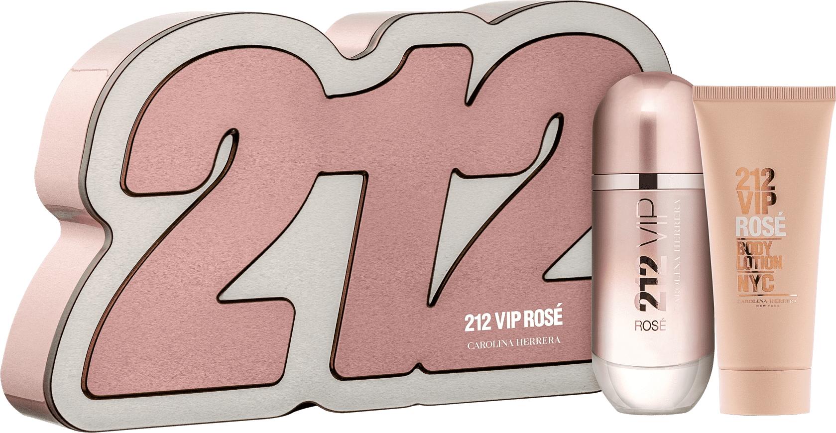 Conjunto 212 VIP Rosé Box Carolina Herrera Feminino - Eau de Parfum 50ml + Loção Corporal 75ml