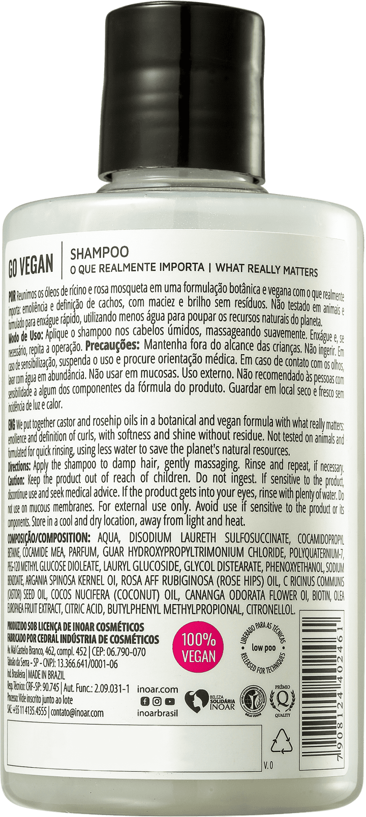 Inoar Go Vegan Cachos - Shampoo 300ml