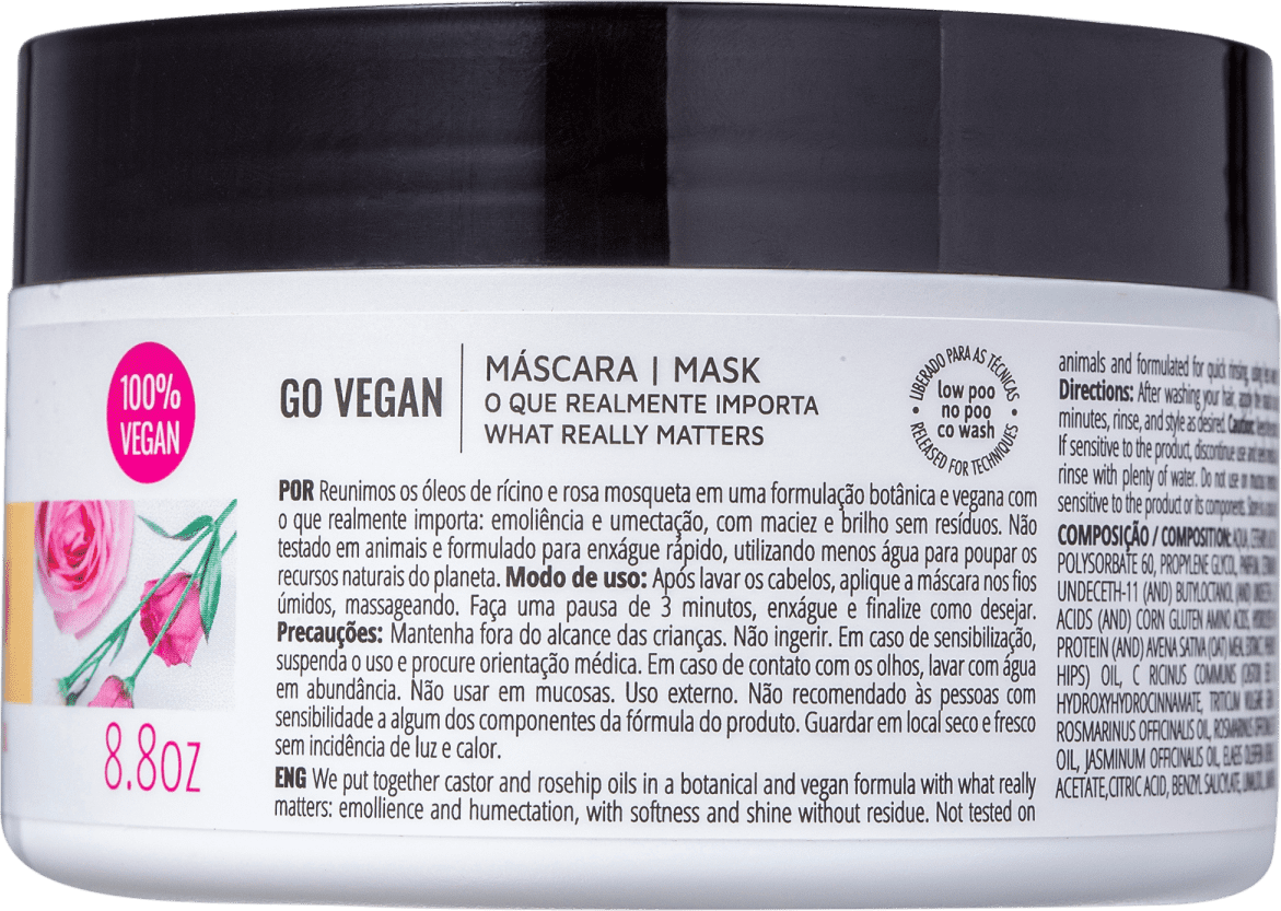 Inoar Go Vegan Cachos - Máscara Capilar 250g