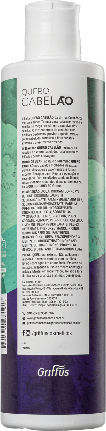Griffus Quero Cabelão - Shampoo 400ml