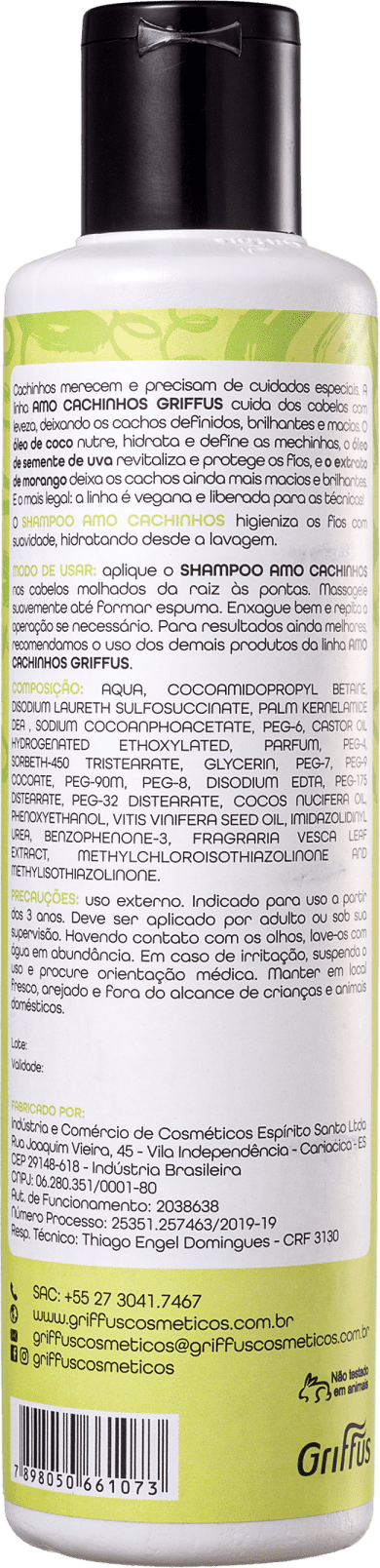 Griffus Amo Cachinhos - Shampoo 300ml