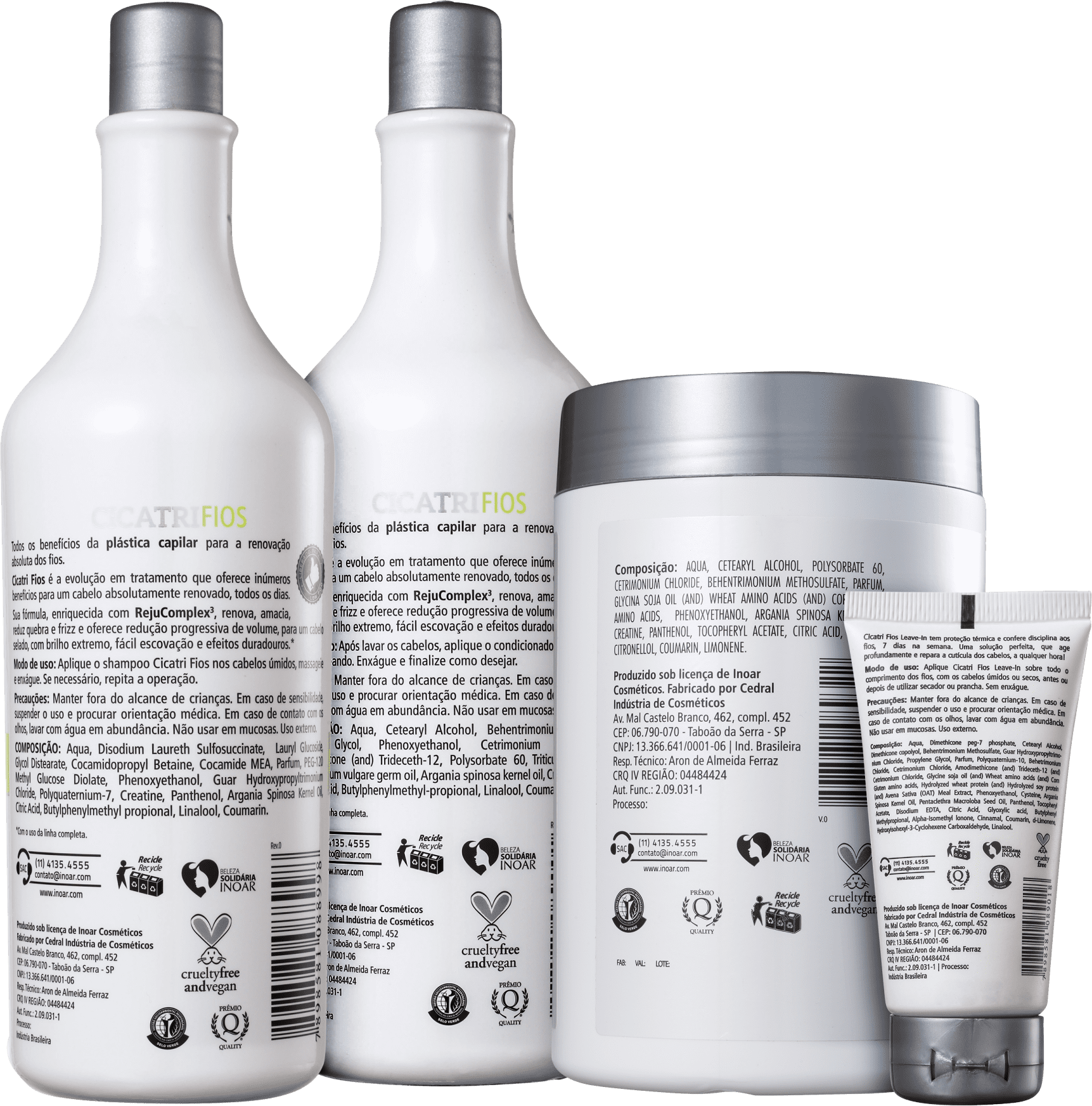 Kit Inoar Cicatrifios Renovação Absoluta (4 Produtos)