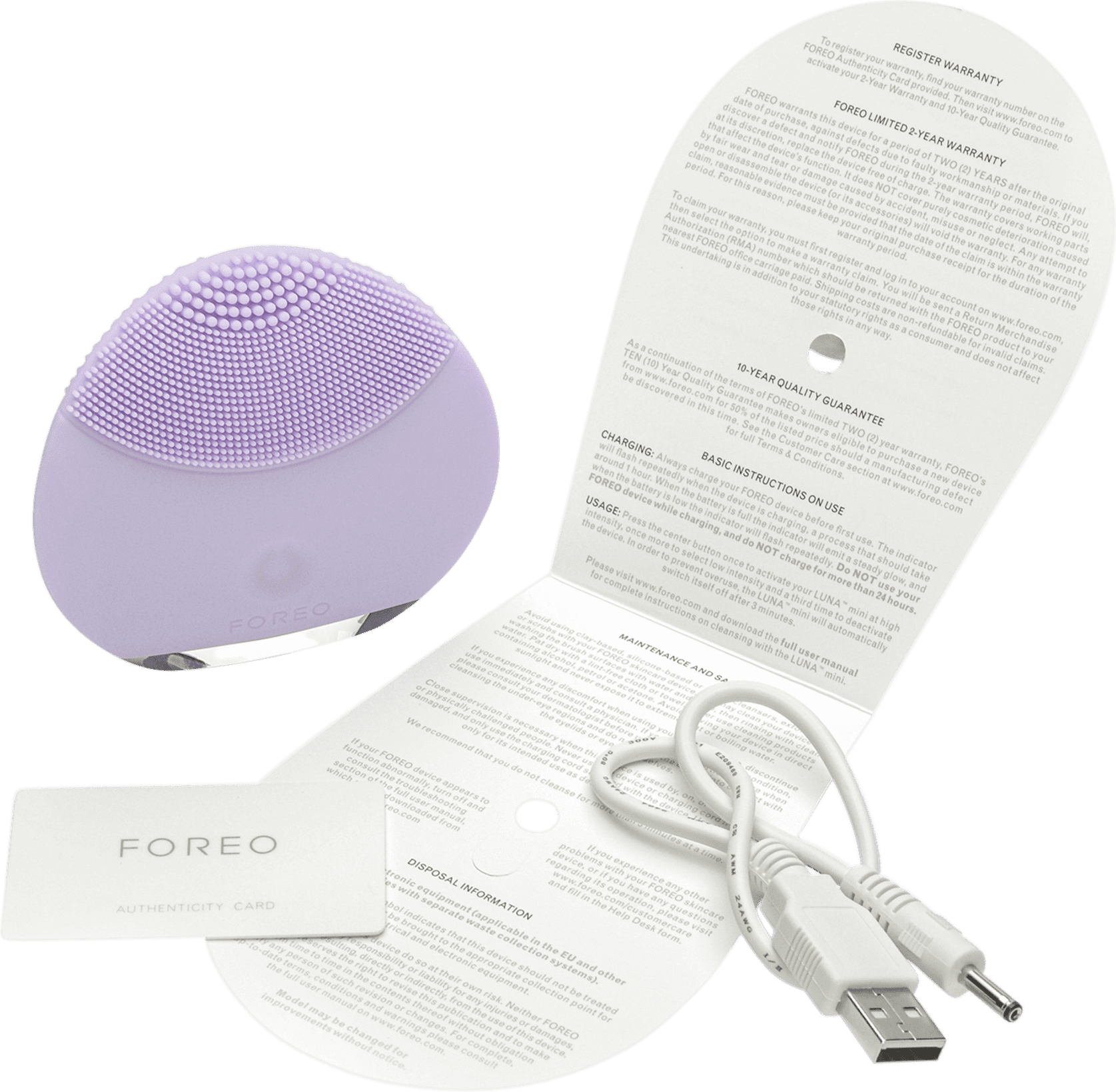 FOREO Luna Mini Lavander - Escova de Limpeza Facial