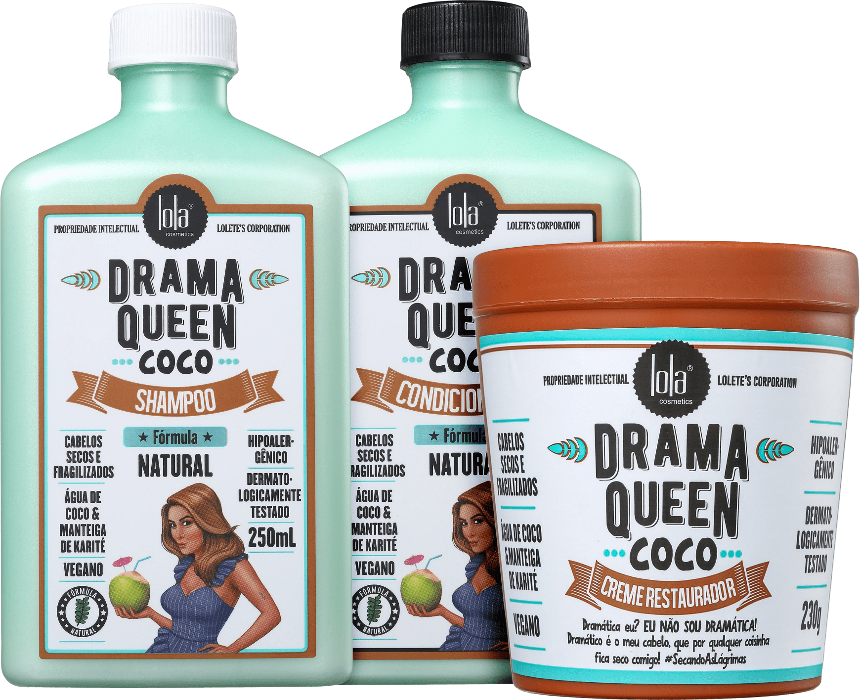 Kit Lola Cosmetics Drama Queen Coco Trio (3 Produtos)