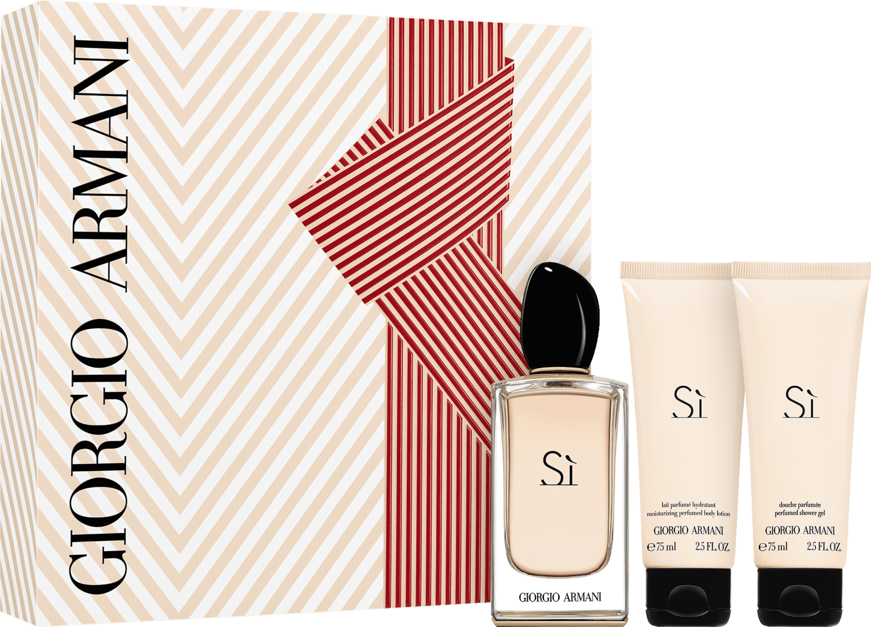 Conjunto Giorgio Armani Sì - Eau de Parfum 100ml + Gel de Banho 75ml + Loção Corporal 75ml
