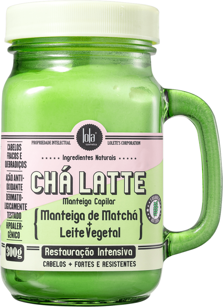 Lola Cosmetics Chá Latte Manteiga de Matchá + Leite Vegetal - Máscara Capilar 300g