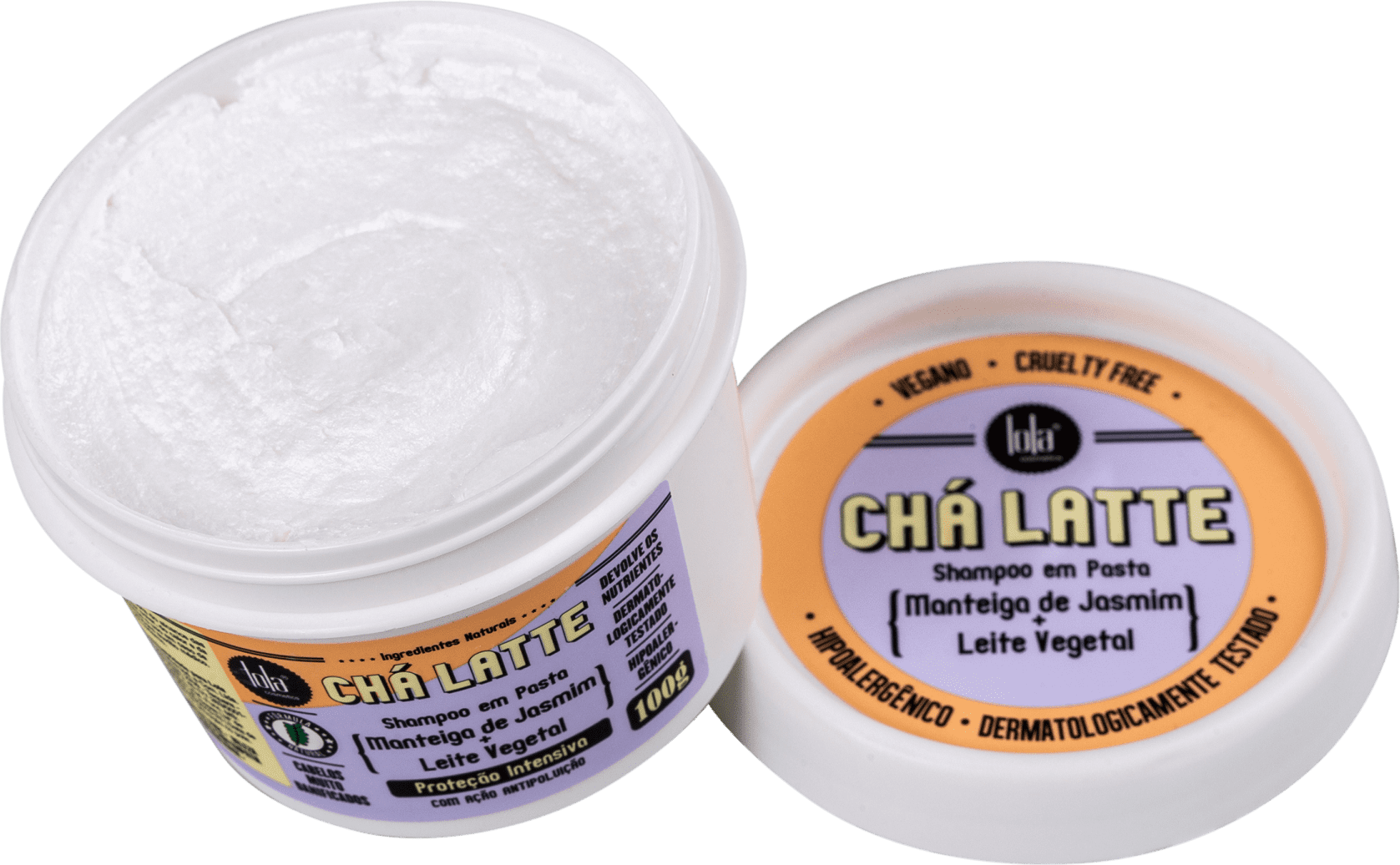 Lola Cosmetics Chá Latte Manteiga de Jasmim + Leite Vegetal - Shampoo 100g