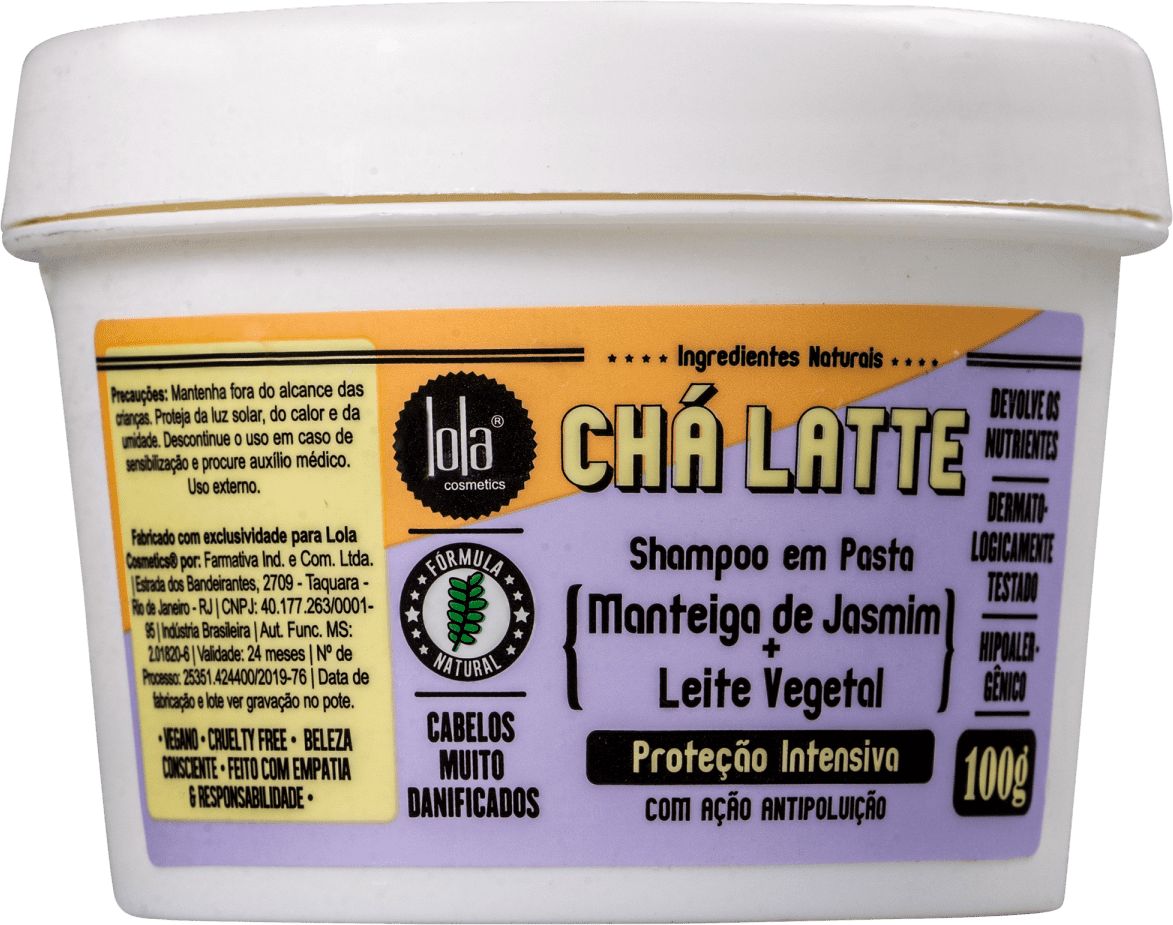 Lola Cosmetics Chá Latte Manteiga de Jasmim + Leite Vegetal - Shampoo 100g