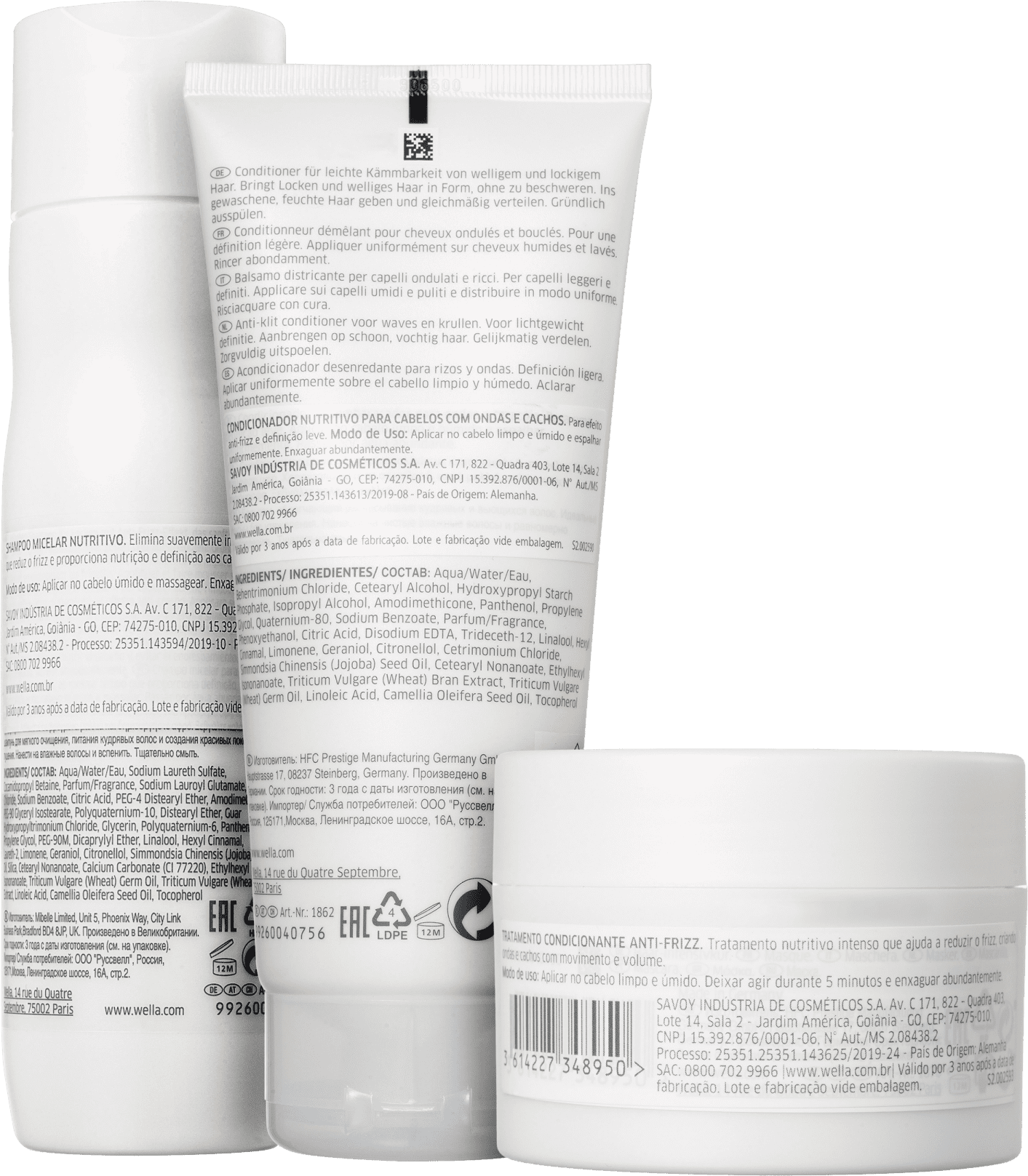 Kit Wella Professionals Nutricurls Trio (3 Produtos)