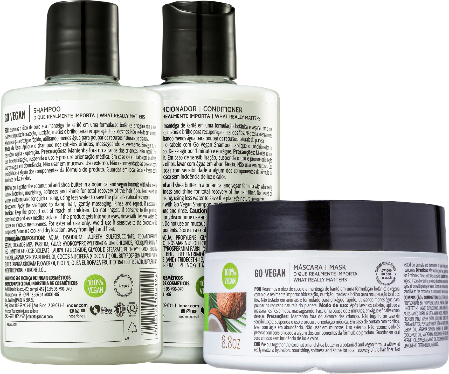Kit Inoar Go Vegan (3 Produtos)