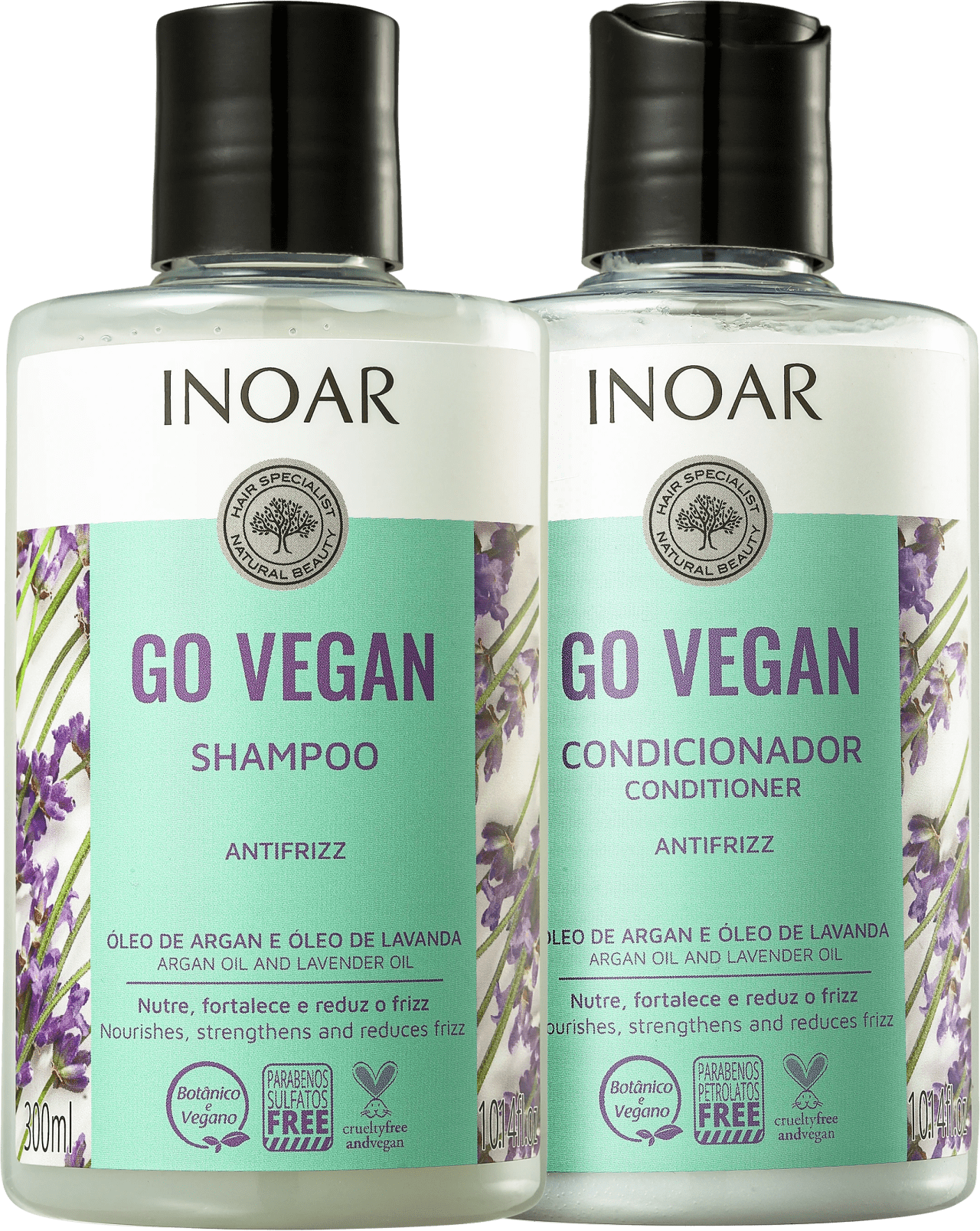 Kit Inoar Go Vegan Antifrizz (2 Produtos)