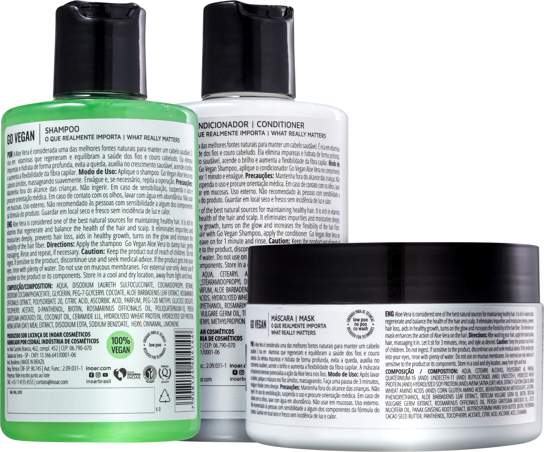 Kit Inoar Go Vegan Equilíbrio (3 Produtos)