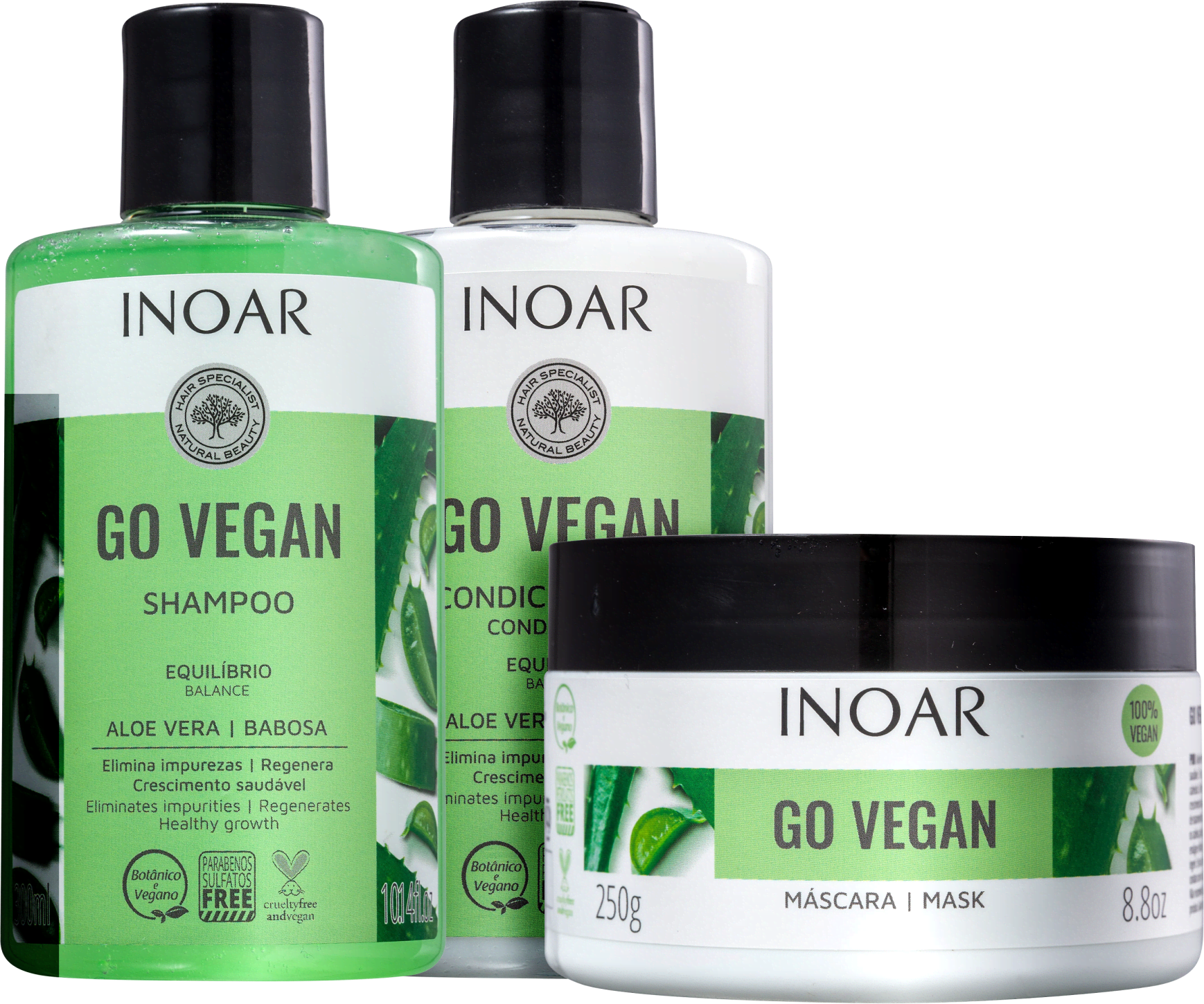Kit Inoar Go Vegan Equilíbrio (3 Produtos)