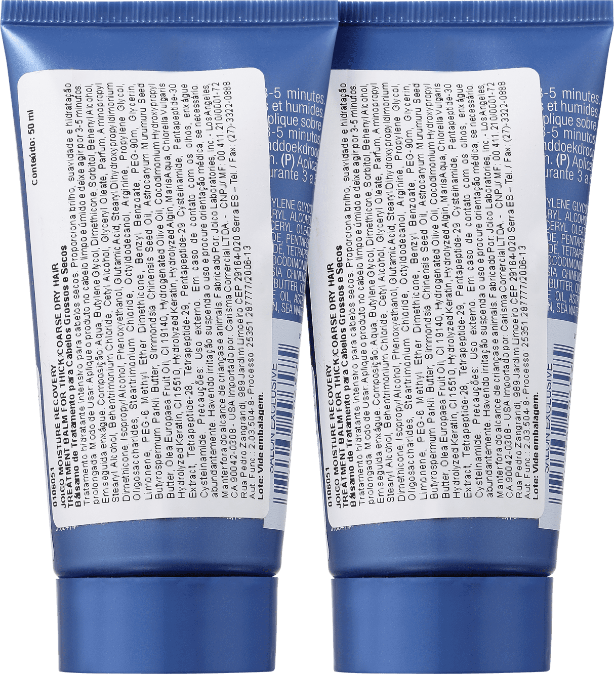 Joico Moisture Recovery Treatment Balm - Máscara de Hidratação 2x50ml