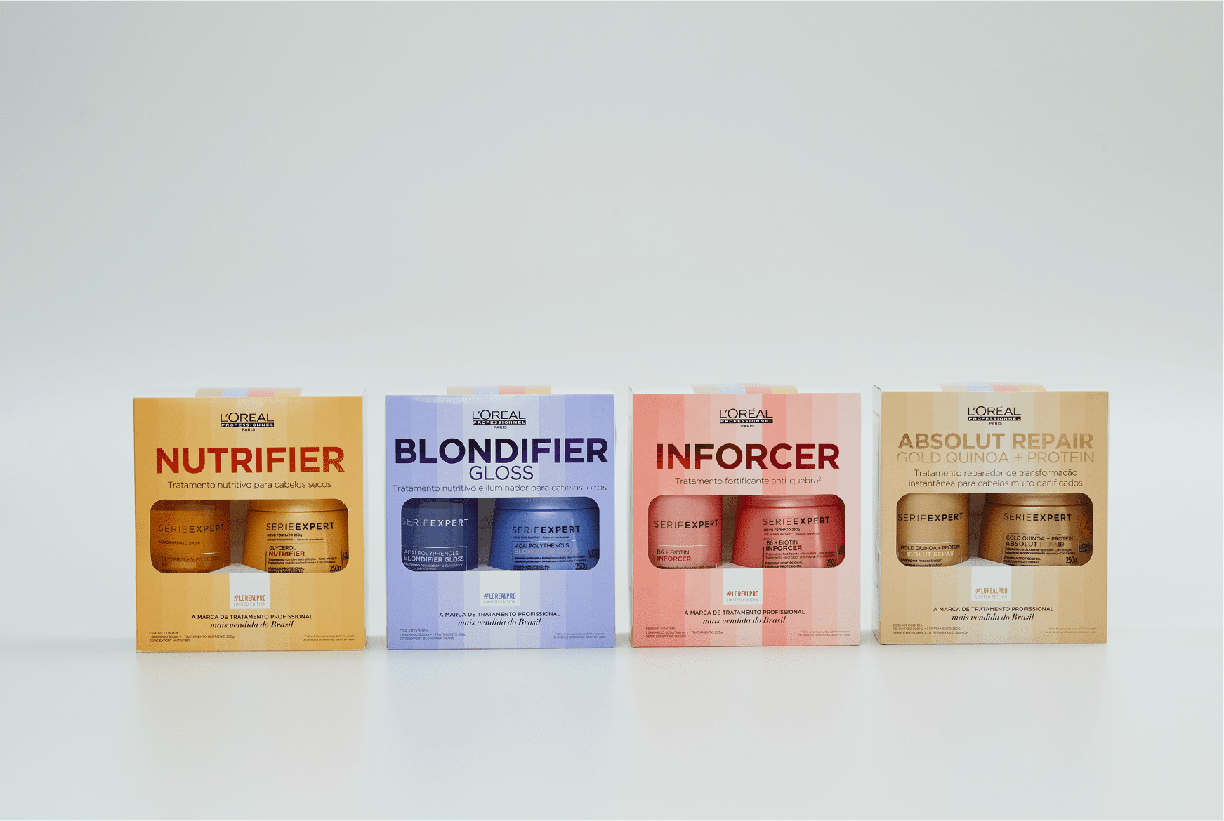 Kit L'Oréal Professionnel Serie Expert Absolut Repair Gold Quinoa + Protein Treatment (2 Produtos)