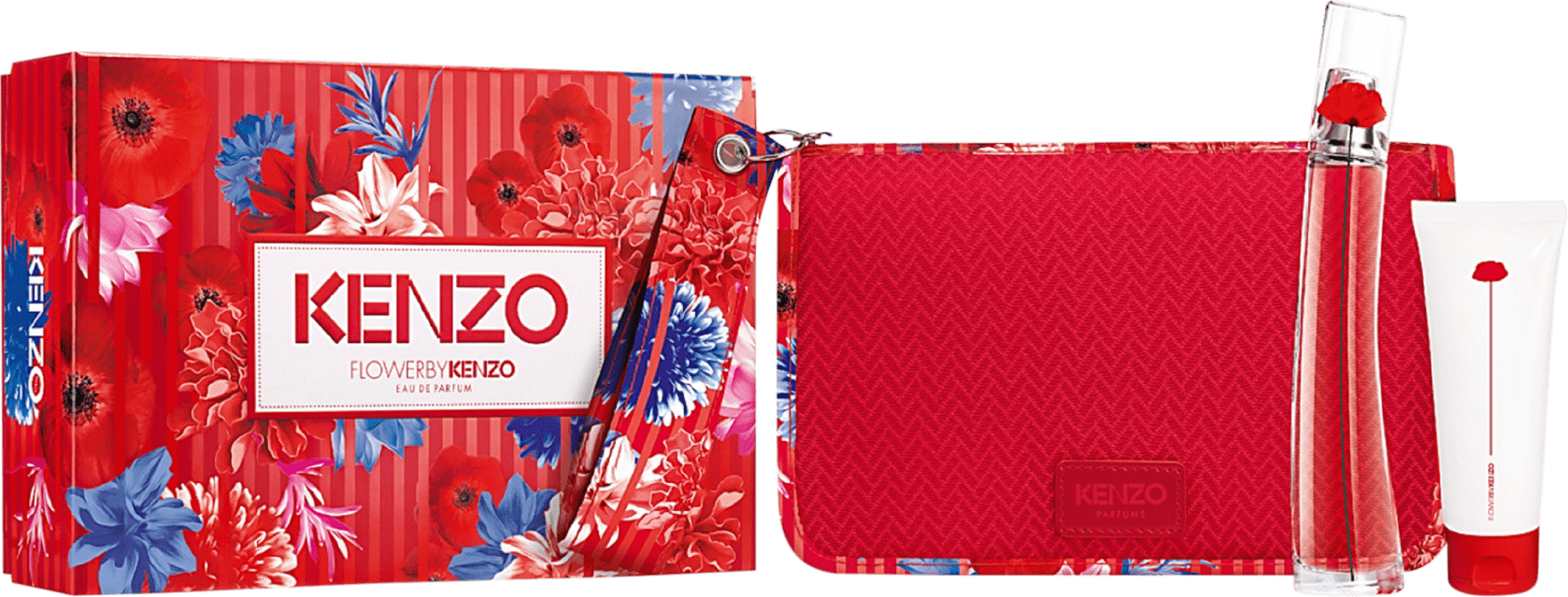 Conjunto Flower by Kenzo Feminino - Eau de Parfum 50ml + Loção Hidratante 75ml + Nécessaire