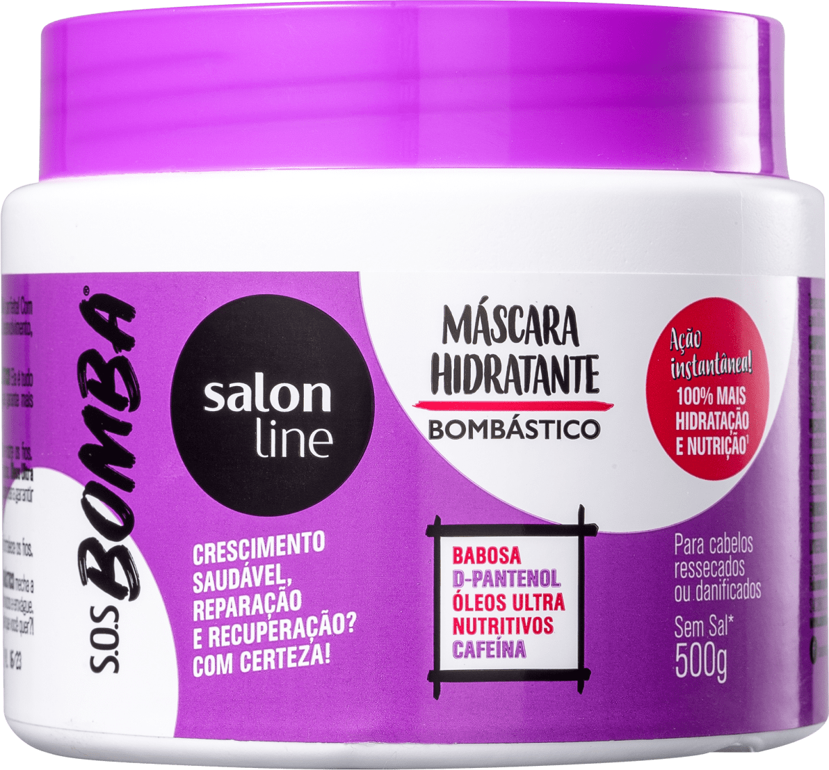 Máscara Bombástica Mega Hidratação 500g - Salon LinePerfumaria Seiki - Loja  de Cosméticos e Produtos de Beleza