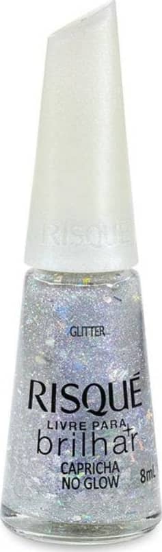 Coleção Esmaltes Risqué Livre para Brilhar | Kit 5 cores | Glitter e ...