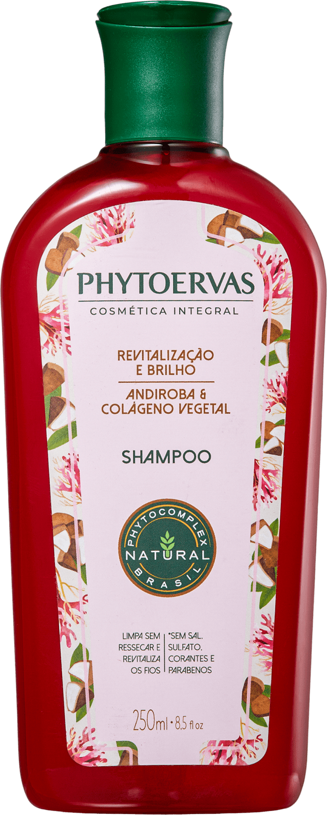 Phytoervas Shampoo Revitalization and Glow Andiroba and Vegetable Collagen  250ml