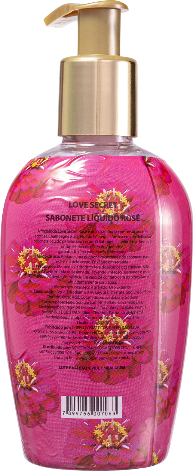 Sabonete Líquido Love Secret Rose Beautybox 0940